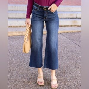 Grace and Lace cropped wide leg jeans